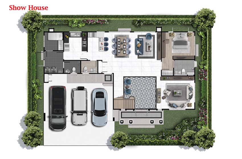 House with Shared Pool in Bangnatrad 